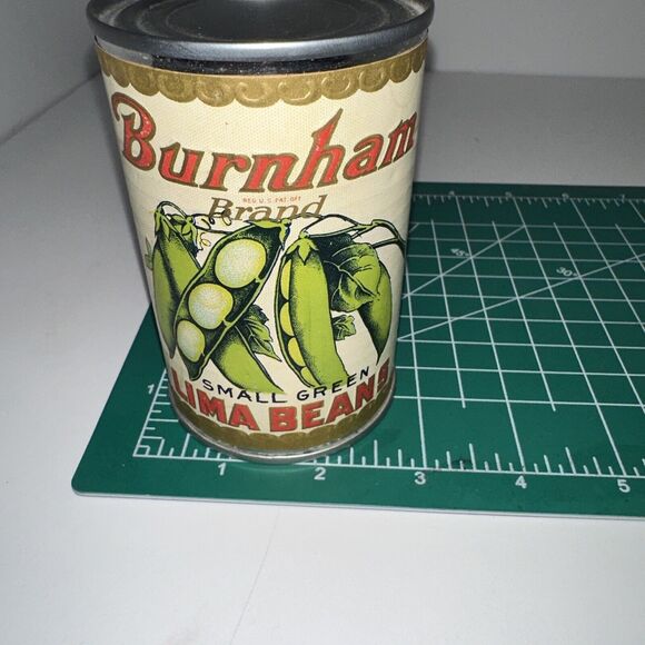 VTG Advertising Edgett But ham CO‎ Newark NY Small Green Lima Beans Can - Picture 9 of 10